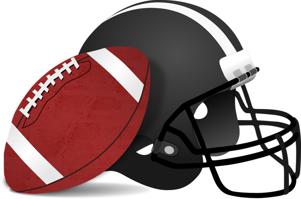 football and helmet